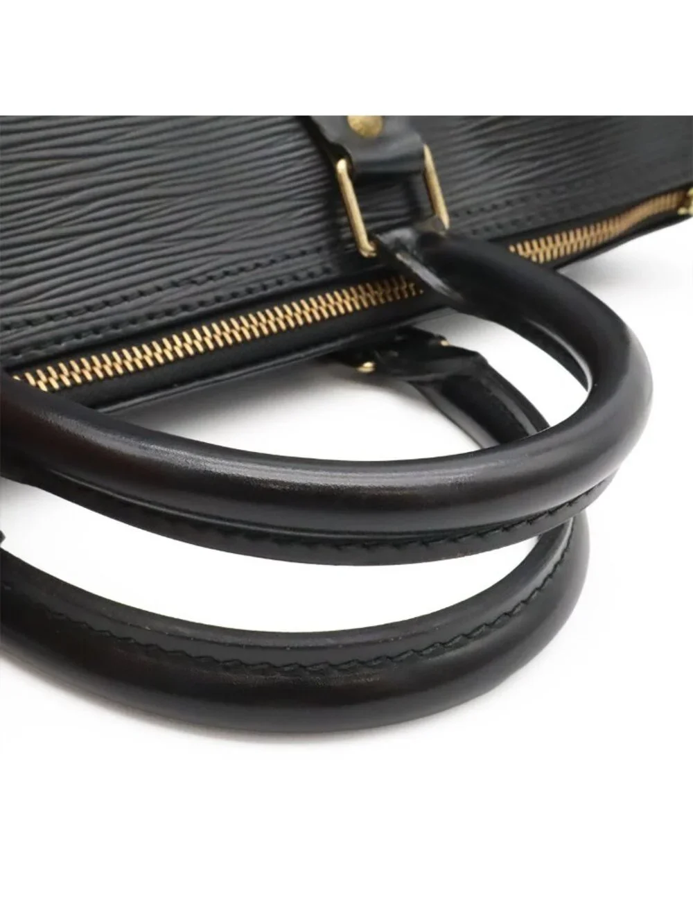 Louis Vuitton Epi Speedy 35 Boston Bag Leather Noir Black